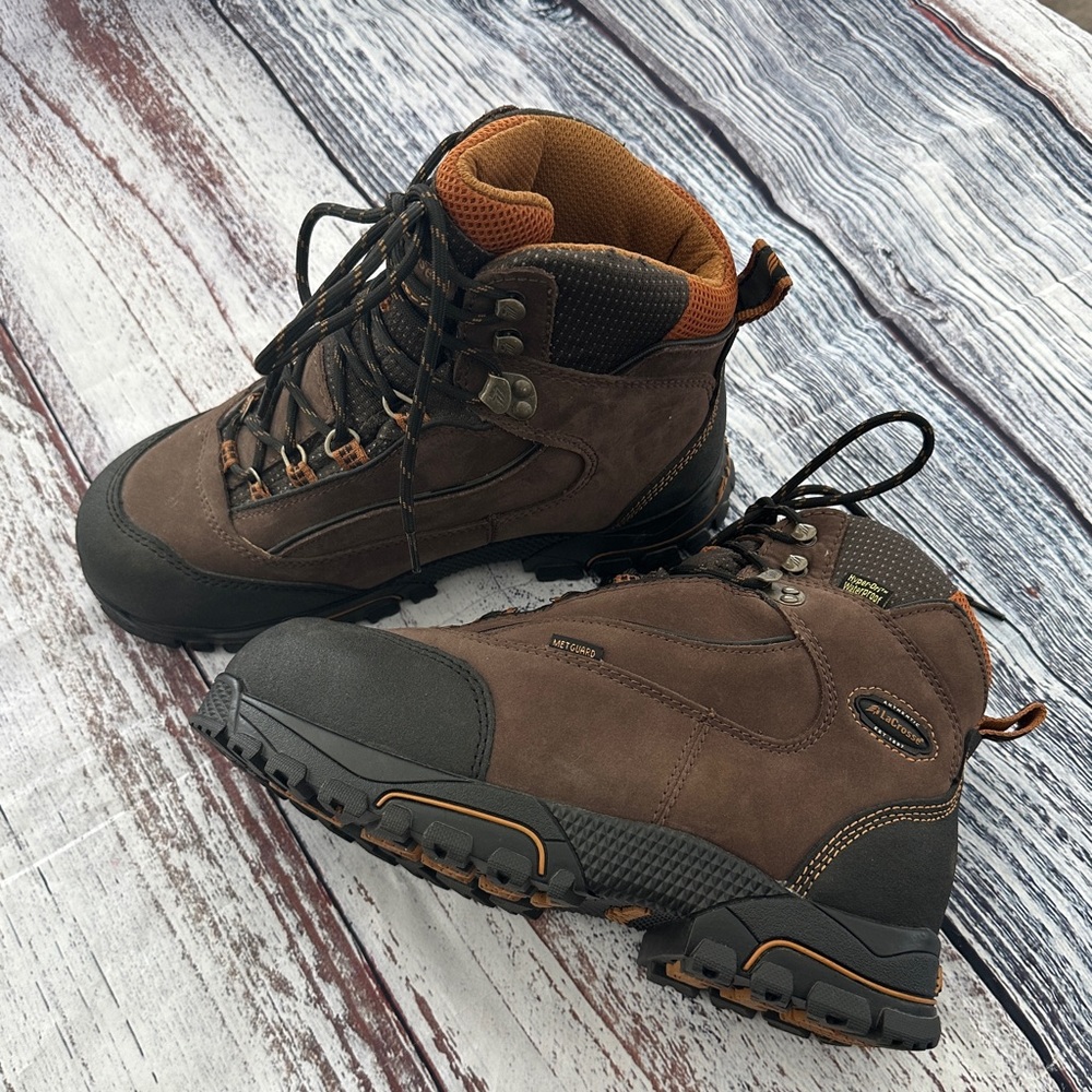 NWOT- Men's LaCrosse 6" Gridline Waterproof Work Boots ST/MET, - Leather 8 Wide